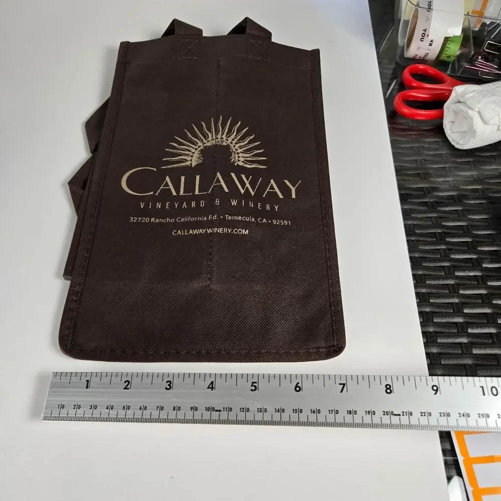 Reusable Wine Gift Bags Lot of 4 Callaway/Somerset/Burlap & Multi‑Bottle Holders